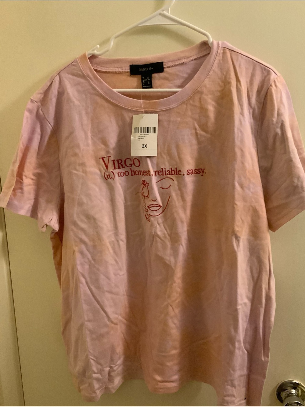 Forever 21 Pink Virgo Graphic Tee - 2X